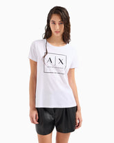 T-Shirt Women White Armani Exchange Camiseta